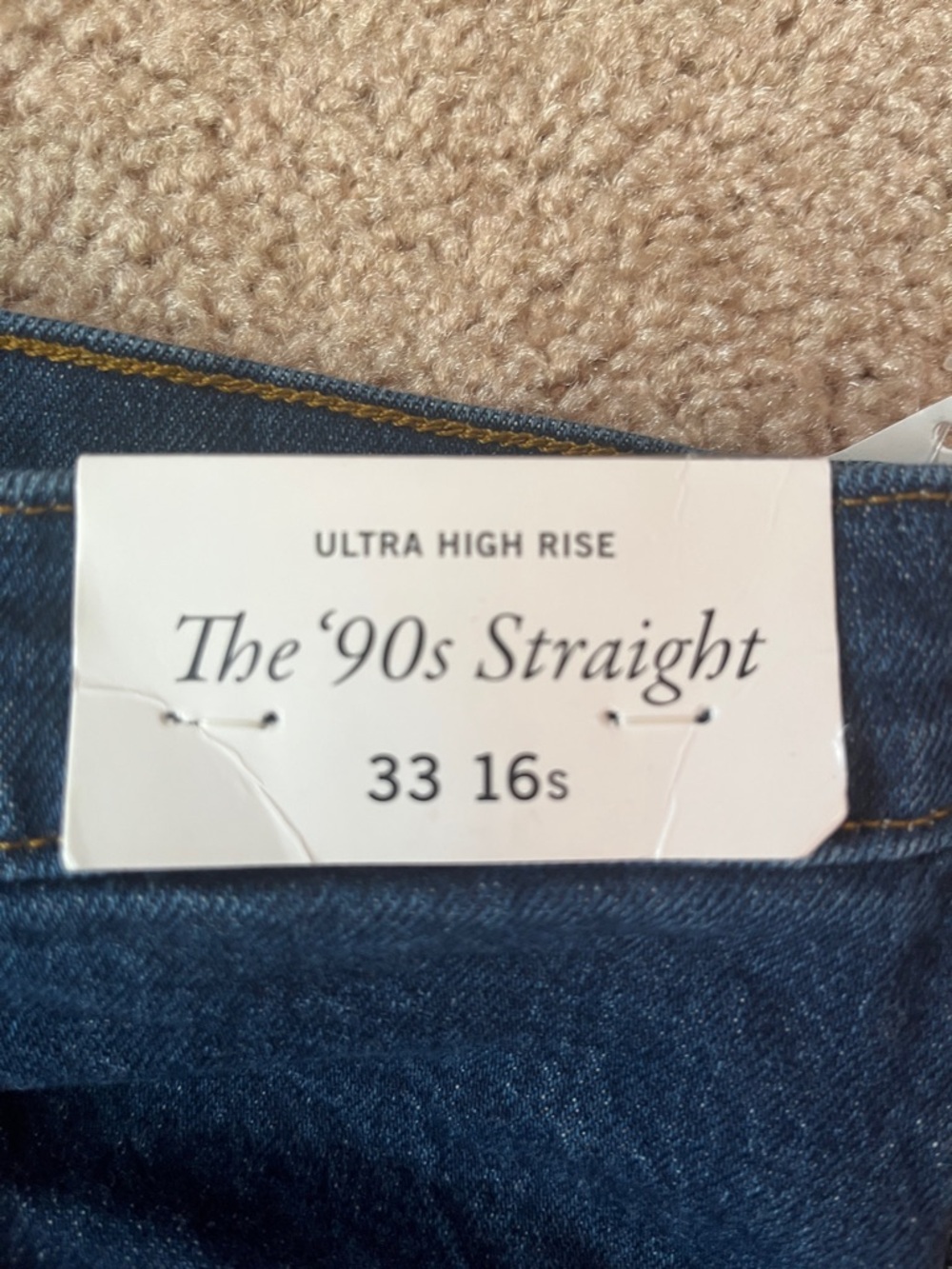 NWT Abercrombie & Fitch 90’s Straight Ultra High Rise Jeans - Picture 5 of 12
